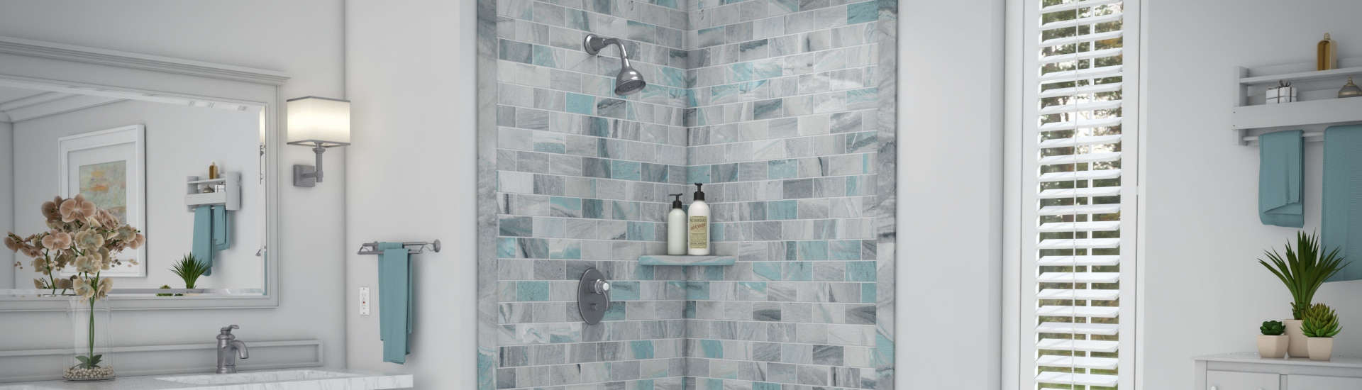 Walk in shower replacement banner